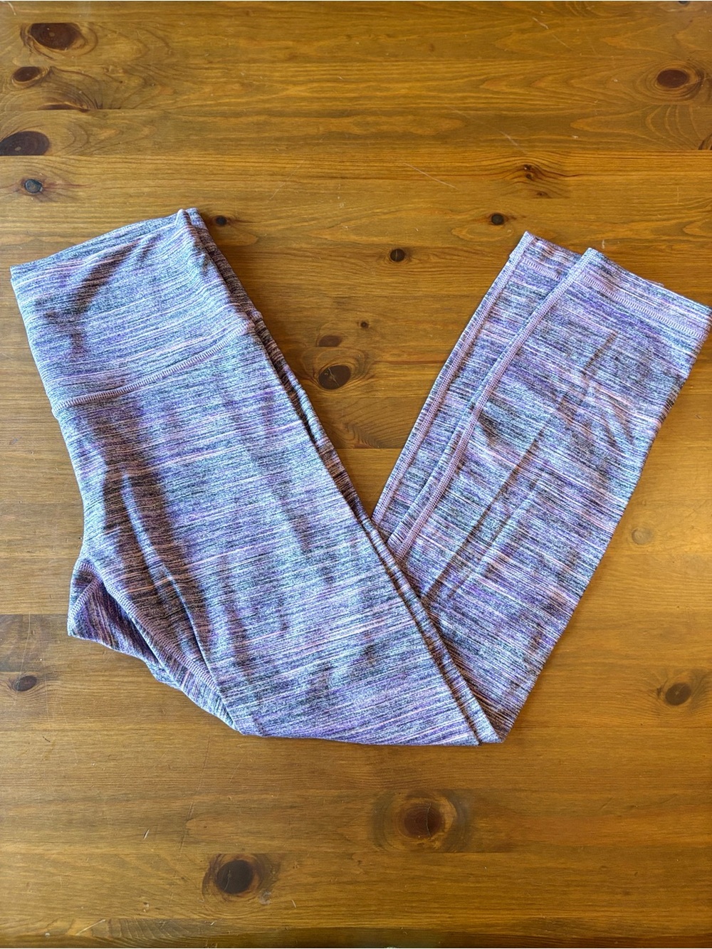 lululemon athletica Heathered Purple Stretch Leggings